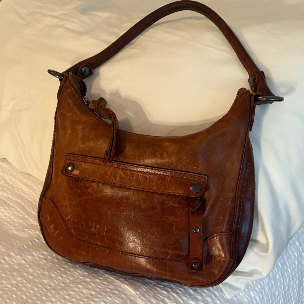 Brown Leather Frye Shoulder Bag
